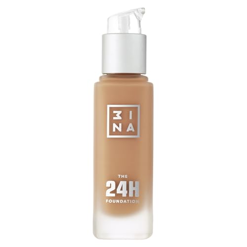 3INA MAKEUP - The 24h Foundation 621 - Dark sand Foundation Neutral Undertone - 24H Waterproof Liquid Foundation Full Coverage - Matte Foundation for Flawless Skin - Vegan - Cruelty Free