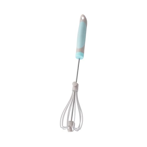 ZUNOXAZ Batidor Manual Ajustable para Huevos y Crema Ergonómico y Portátil Ahorro de Esfuerzo para Cocina y Repostería Color Azul