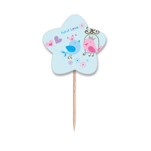 Cupcake picks drapeaux oiseaux cure-dents lable étoile buffet