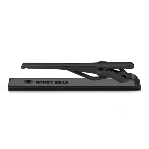 Image of HONEY BEAR 5cm /5.4cm /6cm Mens Tie Clip Bar for Normal Size Steel Business Wedding Gift 1.97 inch /2.12 inch /2.36 inch