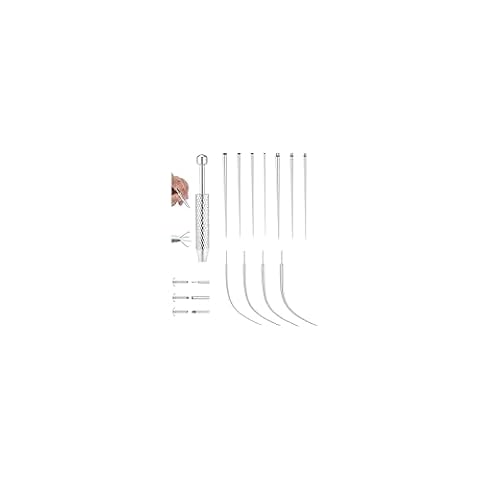 Chriscoco 14G, 16G, 18G, 20G, zestaw do piercingu, stożek, kulkowy chwytak, narzędzie do zmiany biżuterii, płaski kolczyk ze stali nierdzewnej, labret, chrząstka, zestaw do rozciągania do uszu, nosa