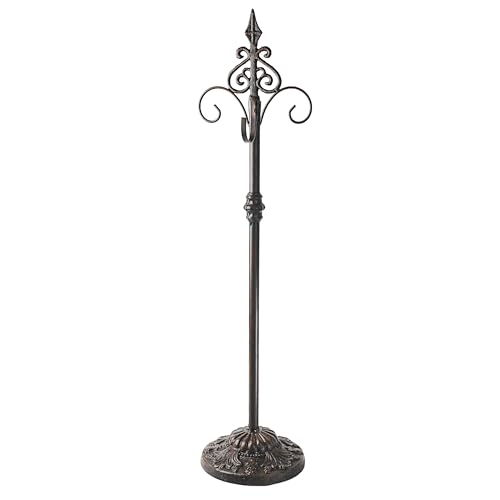 Display Stand for Wreath Handbag Purse Standing Metal Wreath Hanger Holder