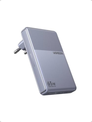UGREEN Nexode Air 65W Caricatore Ultra Sottile Adattatore Caricabatteria da Viaggio Universale Compatibile con iPhone 17 Pro Max Air 16 15 14 13 Galaxy S26 25 24 Pixel 10 Pro iPad Steam Deck