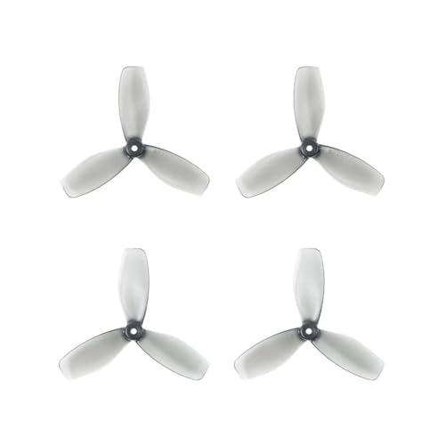 Hélice à 3 pales 45mm en PC robuste avec trou central de 1.5mm pour moteur brushless x4