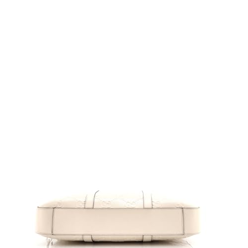 Pre-Loved Briefcase GG Embossed Perforated Leather Medium, Neutral4