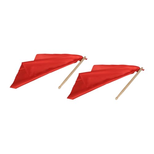 Baquetas de Madera para Tambor Rojo 25 cm miniatura 1