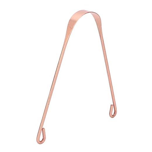 Limpador de língua, raspador de língua de cobre puro e remoção de mau hálito para uso diário