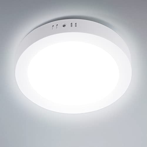 Aigostar 1740Lumen 24W Surface Mounted LED Ceiling Lights, Cool White 6000K, LED Panel Ceiling Lamp for Living Room, Kitchen, Bulkhead, Porch, Bedroom, Utility Room and Bath Room