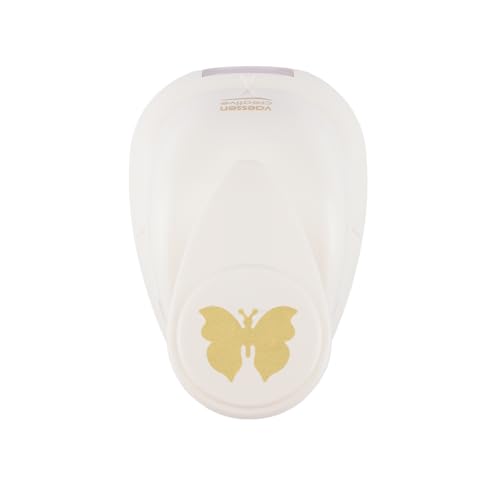Vaessen Creative Perforatrice de Papier, Taille S, Papillon, Pour Projets DIY, Scrapbooking, Création de Cartes et Plus, 6,5 x 4,5 x 4,4 cm, Pourpre