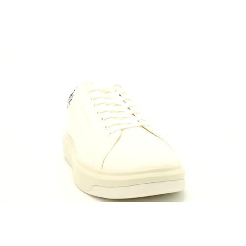 Armani Exchange Men's Low-Top Sneakers, White Black, 82
