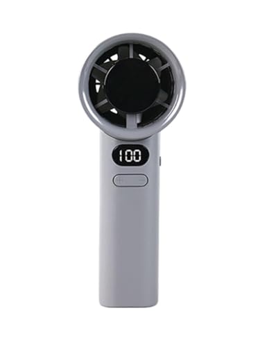 Image of Portable Handheld Fan (Multi-Color) - 120 Speed Stepless Adjustable Mini Turbo Fan, Rechargeable 1800mAh Battery, LED Digital Display, Type-C Fast Charging Desk Fan for Travel & Office