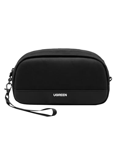 Immagine prodotto: UGREEN Borsa Accessori Elettronici da Viaggio, Organizer Cavi Porta Compatibile with iPad Mini 5 4, Smartphone, Power Bank, Cable, Hard Disk, ECC Standard S Nero