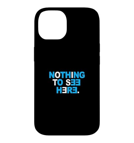 Blue Color Nothing To See Here �u���[�O���t�B�b�N �X�}�z�P�[�X iPhone 14 �p