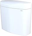TOTO® Aquia IV® 1G® Cube Dual Flush 1.0 and 0.8 GPF Toilet Tank Only with WASHLET®+ Auto Flush Compatibility, Cotton White - ST436UMA#01