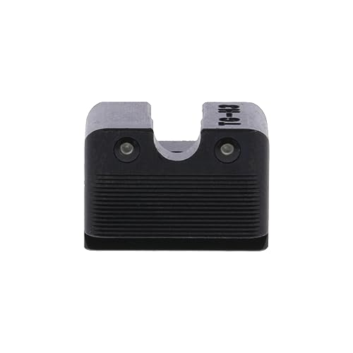 Image of TRUGLO Tritium Pro Night Sights, Compatible with Glock Handgun Models | Compact Durable Glow-in-The-Dark Front & Rear Gun Sight Set with Focus Lock Front Ring