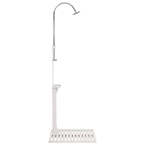 Generico Doccia da Giardino Bianca in Legno,Casa e Giardino,Piscine e Spa,Accessori per Piscina e spa-48207
