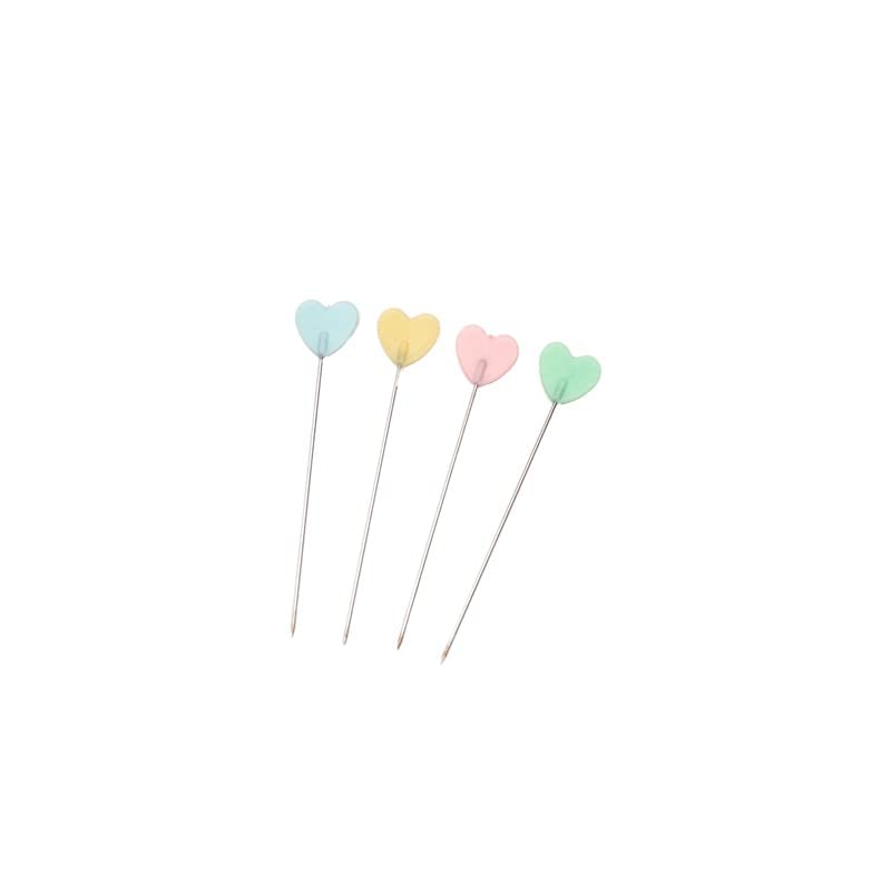 Alfiler Cabeza de corazón, Plano. 100 uds