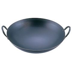 Wok de hierro super embossado, 30 cm, hecho en Japón miniatura 1