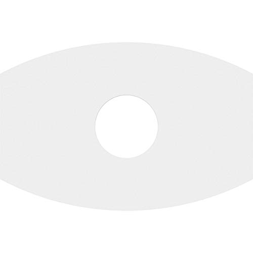 Image of Ekena Millwork CMP28X18KY-07000 Kailey Architectural Grade PVC Contemporary Urethane Ceiling Medallions 28 inchW x 18 5 /8 inchH x 7 inchID x 15 inchC x 1 inchP