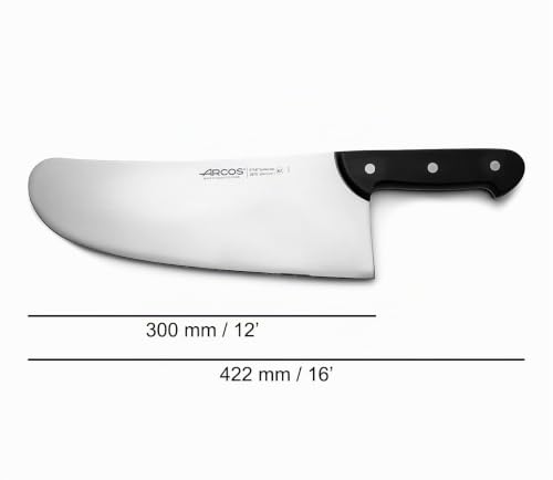 Miniatura 3 de Arcos Cuchillo Pescadero 12 Pulgadas - Acero Inoxidable Nitrum Y Hoja 300 Mm, 700 Gr, Mango Ergonómico Polioximetileno Pom, Serie Universal, Hoja Flexible Y Borsuave, Mayor Control, Color Negro