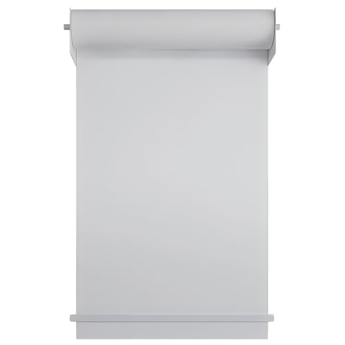 Clipboard, Paper Roll Dispenser with 50m Cutter Kraft Paper, Wall Bulletin Board Paper Holder for Kids Drawings, Cafe Menus and To Do Lists.