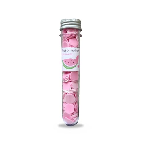 Image of ZEPZY Upgraded Paper Soap | Disposable Mini Soap Paper Scented | Flower Design Tube Shape Bottle Paper Soap For Travel | Portable Flower Tube Petals | Paper Soap For Travelling (Pack of 1, Watermelon)