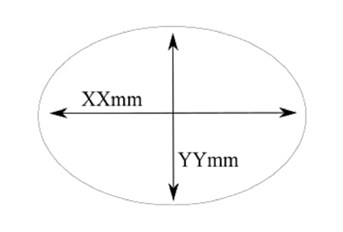 Vista 3 de 60mm x 35mm Oval MDF Wood Bases Laser Cut Circles Crafts FAST SHIPPING US SELLER
