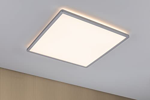 Paulmann 70995 LED Panel Atria Shine 420x420mm 3-Step-Dim Square incl. 1x22 W dimmable Warm White Matt Chrome Plastic Light Panel Ceiling Panel 3000 K - Image 2