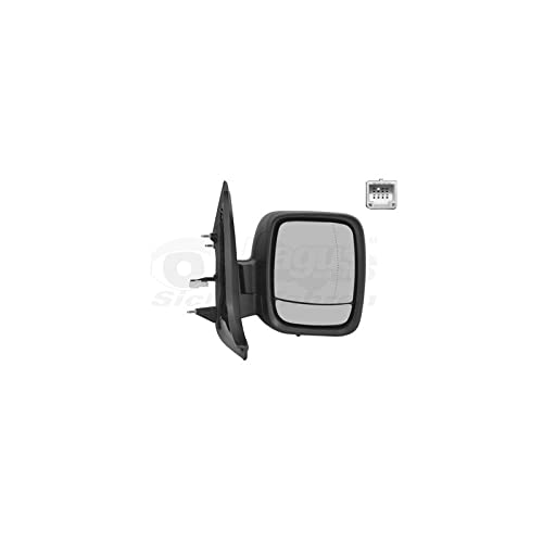 Rétroviseur Extérieur Droit WEZEL – Noir – Chauffant électrique – Pour Opel Vivaro / Renault Trafic (2014+)