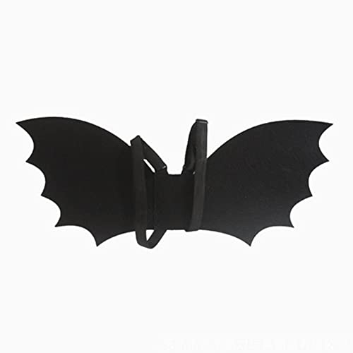 Proumhang ala de Capa de Halloween para niños,alas de murciélago para niños de 0 a 15 años,Accesorios de Cosplay, Decoraciones de Halloween,Capa de murciélago,Negro,M (6~15 años),67cm x 32cm Cover