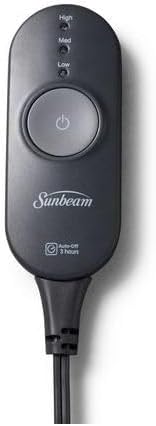 Sunbeam Royal Luxe Dove Grey Heated Personal Throw Blanket Cozy-Warm Adjustable Heat Settings - Image 6