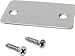 C.R. LAURENCE SCECBS CRL Brushed Stainless End Cap with Screws for Shallow U-Channel