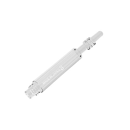 8 Flight Fléchettes Courtes Transparentes 22,5 mm Tiges Plastique, Short+ 22.5mm Cover