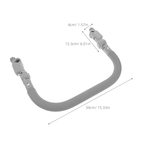 Barre d'appui universelle pour poussette grise avec repose-pieds - 2