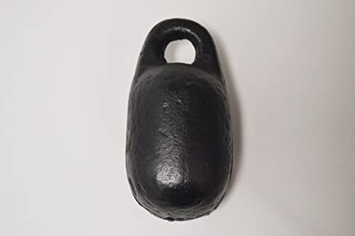 SEZAM Peso de tracción para escoba de chimenea, peso para limpieza de chimenea, hierro fundido, 1,85 kg con ojal Cover