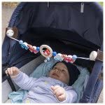 goki 65197 - Pram Chain Cars - Colourful Cars - Made of Maple and Beech Wood - Handmade - Made in Germany