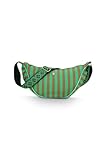 Pip Studio Freya Half Moon Cross Body Bag Stripe Green 34x10x16cm