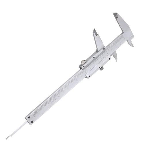 Carbon Steel Vernier Caliper Gauge High Accuracy Micrometer Hand Measuring Tool for Machining Measurements, Strong and sturdy with 0, 150mm Range (0-150mm)