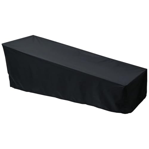 Housse de protection imperméable extérieure pour transat noir