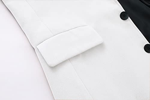 Lisskolo Men's Classic Wool Trench Overcoat Single Breasted Mid Long Wool Blend Top Pea Coats Jackets4