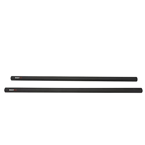 NICEYRIG 15mm Rod 16'' Carbon Fiber Lightweight Camera Rod Rails for 15mm Heavier Shoulder Mount Rig, Follow Focus (Max. Payload 222lb) - 555