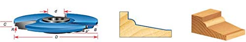 Amana Tool - SC512 Carbide Tipped 3-Wing Classical Raised Panel 5-1/2 Dia x 5/8 x 1 & 1-1