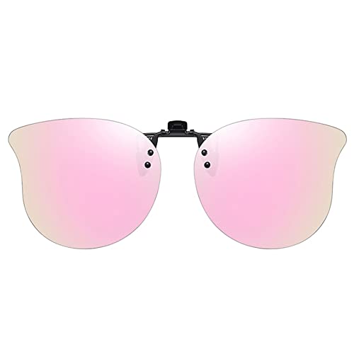 Polarized Cat Eye Clip-on Sunglasses Anti-Glare UV Protection Oversized Sunglasses Over Prescription Glasses