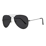 JOOX Occhiali da sole da pilota polarizzati classici donna e uomo, montatura in metallo ultraleggera con lenti con protezione UV400