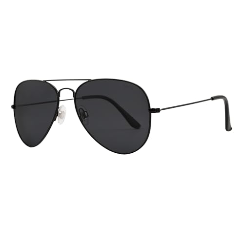 JOOX Gafas de sol piloto retro polarizadas para hombres y mujeres, protección UV400 y montura metálica para unisex