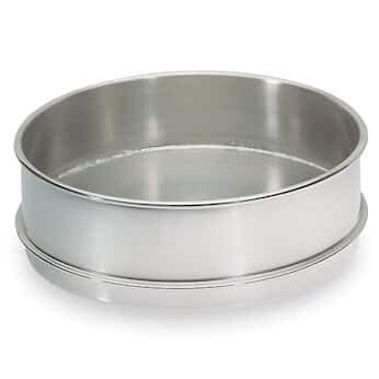 Cole-Parmer Receiving Pan with Fitted Rim for Nesting 8 (in) Stainless Steel Sieves, Half Height