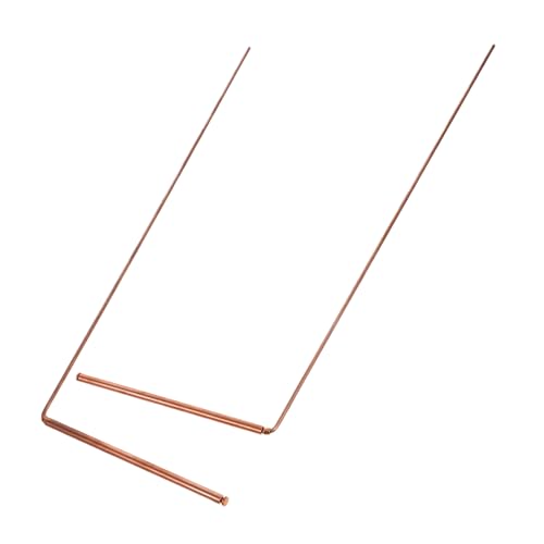 FUNOMOCYA 2pcs Locating Lost Items Rods Ghost Explore Equipment Portable Divining Rods Treasure Divining Rods Outdoor Dowsing Rod for Diving Tool Paranormal Divining Rod Copper Rose Gold