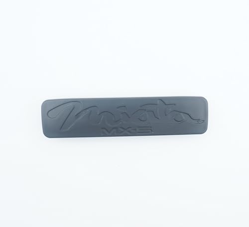 Image of 1x Miata MX-5 Replacement for 1998-2005 Rear Emblem Nameplate Badge (Matte Black)