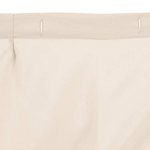 Amazon Basics Pinched Pleat Bathroom Shower Curtain - Beige, 72 Inch #TOP2