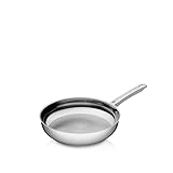 WMF Profi Edelstahlpfanne 20 cm, Bratpfanne Induktion, unbeschichtet, spülmaschinengeeignet, backofenfest bis 250 Grad, für alle Herdarten geeignet, für hohe Temperaturen, tropffrei, ergonomisch